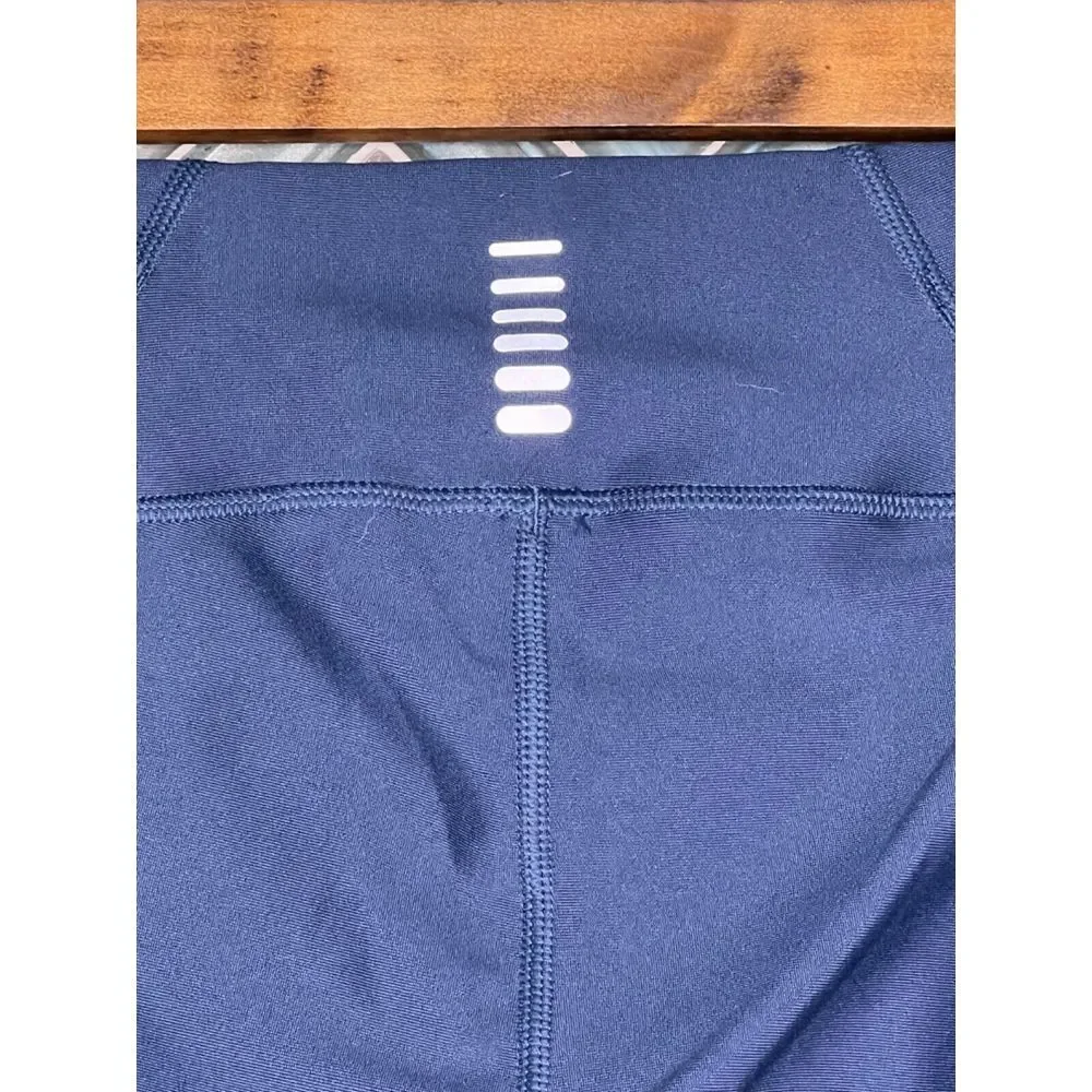 WOMENS UNDER ARMOUR NAVY BLUE HEAT GEAR‎ CAPRI COMPRESSION LEGGINGS PANTS XS
